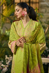 3-PC Unstitched Printed Lawn