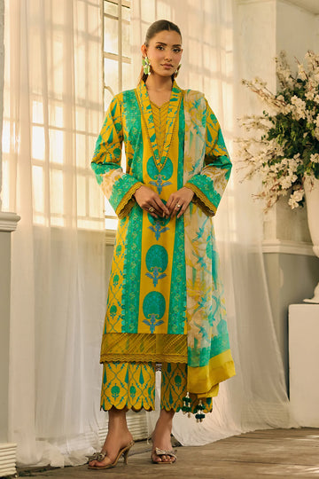 3-PC Unstitched Printed Lawn New Summer Collection