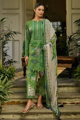 3-PC Unstitched Printed Lawn Print