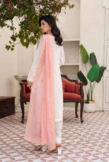 Pure Embroidery Lawn with Bamber Dupatta 3 Piece Unstitched